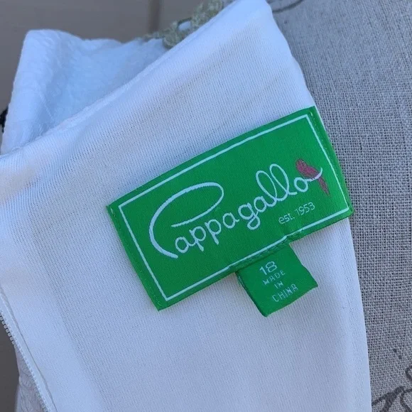 Pappagallo Natural White/Gold Textured Floral Print Sheath Dress - Picture 7 of 16